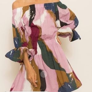 Multi print Mini Dress